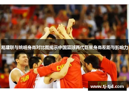 易建联与姚明身高对比图揭示中国篮球两代巨星身高差距与影响力